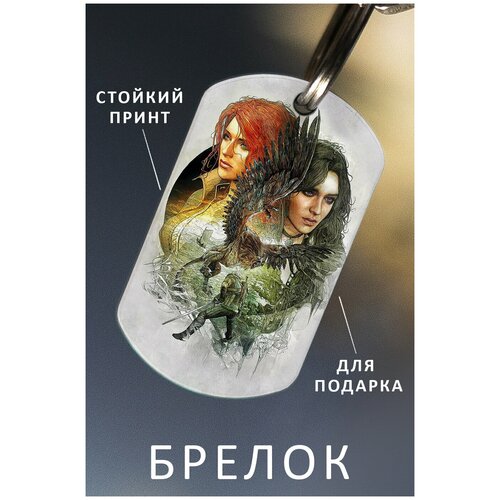 фото Брелок для ключей ведьмак, брелок мужской женский аксессуар, брелок на ключи детский подарок ребенку сыну или дочке в виде жетона zhenya cloud