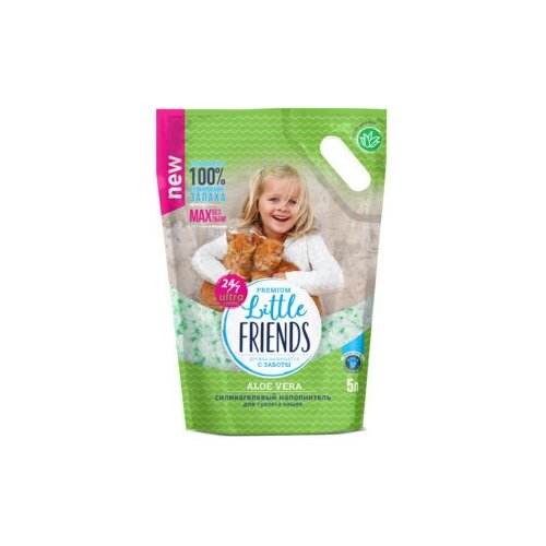 Little Friends Наполнитель силикагелевый Алоэ вера 5 л | Aloe Vera 2 кг 48756 (2 шт)