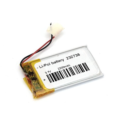 фото Аккумулятор li-pol (батарея) 2.3*27*38мм 2pin 3.7v/220mah oem