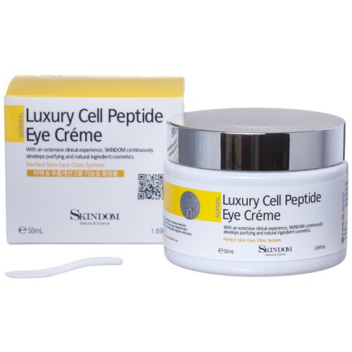 Skindom Крем для кожи вокруг глаз с элитными пептидами (Luxury Cell Peptide Eye Cream), 50 мл крем для кожи вокруг глаз jigott daily real cica x eye cream 50 мл