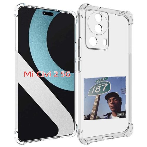 Чехол MyPads Snoop Dogg NEVA LEFT для Xiaomi Civi 2 задняя-панель-накладка-бампер чехол mypads snoop dogg neva left для xiaomi redmi k60e задняя панель накладка бампер