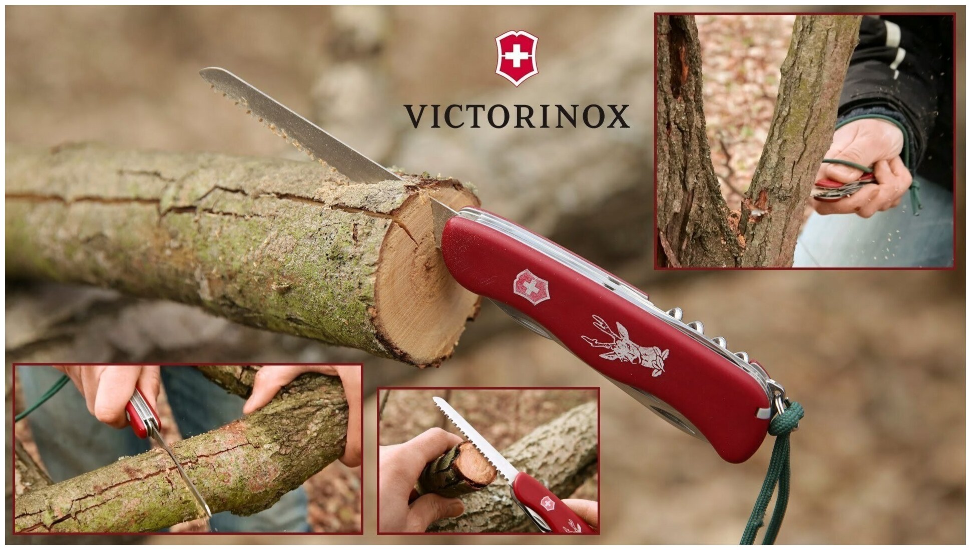 Нож перочинный Victorinox HUNTER (0.8573) 111мм 12функций красный - фото №10