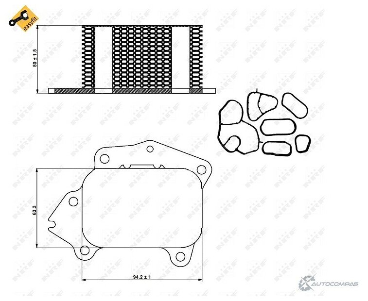 Радиатор маслянный NRF 31333