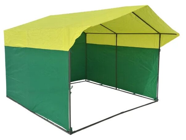 Тент для палатки без козырька 2х6 м Зелено-желтый