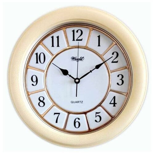 WORLD C-2040W настенные кварцевые часы с арабскими индексами