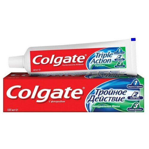 Зубная паста COLGATE Тройное Действие 100мл 2 шт.