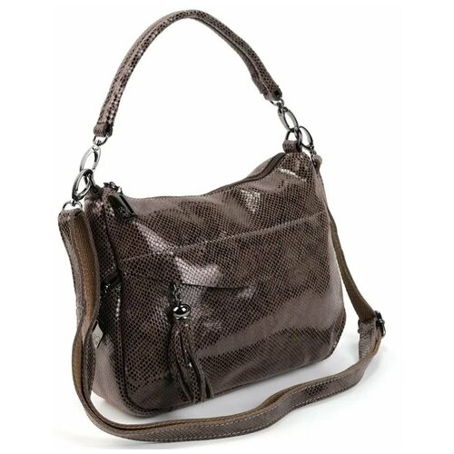 фото Женская кожаная сумка 1835 х3 хаки (110010) fuzi house