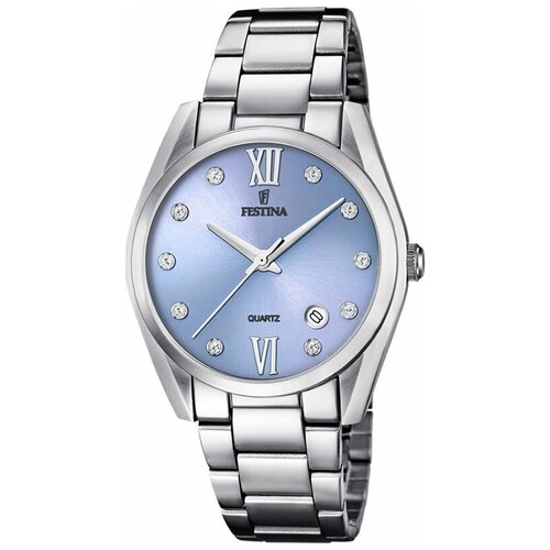 Наручные часы FESTINA Женские часы Festina Boyfriend F16790/B, серебряный, голубой