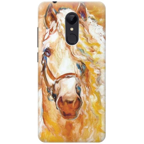 фото Re:pa накладка transparent для xiaomi redmi 5 с принтом "золотистая грива"