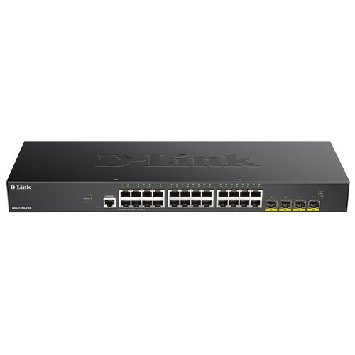D-Link DGS-1250-28XA1A Настраиваемый L2 коммутатор c 24 портами 101001000Base-T и 4 портами 10GBase-X SFP 21560₽