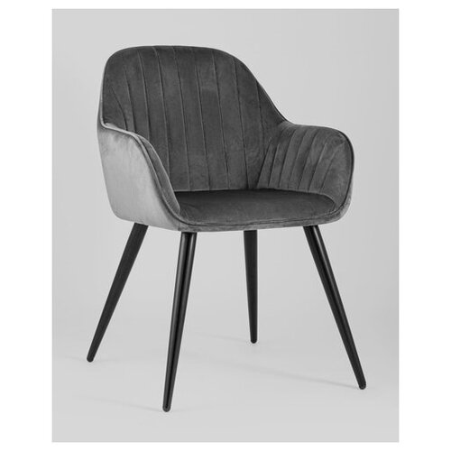 фото Кресло кристи, велюр, серый(комплект 2 стула) stool group