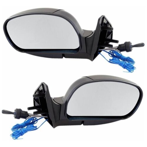 Зеркало боковое ВАЗ 2108, 2115 левое. правое антиблик белое с обогревом, повторителем Политех НТ-15УБО Л+ПР обогр+повт