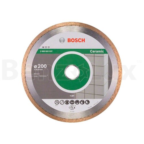 Диск алмазный BOSCH Standard Ceramic сплошной 200*1,6*7*25,4 мм 2.608.602.537