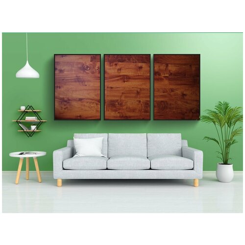 фото Набор модулных постеров для интерьера "древесина, задний план, текстура" 60x90 см. в тубусе, без рамки lotsprints