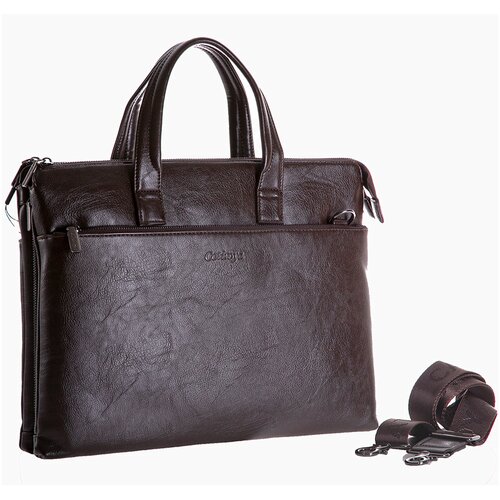 Сумка портфель CATIROYA/ классический кожаный портфель / деловой портфель мужской / деловая сумка для документов / кожаный портфель