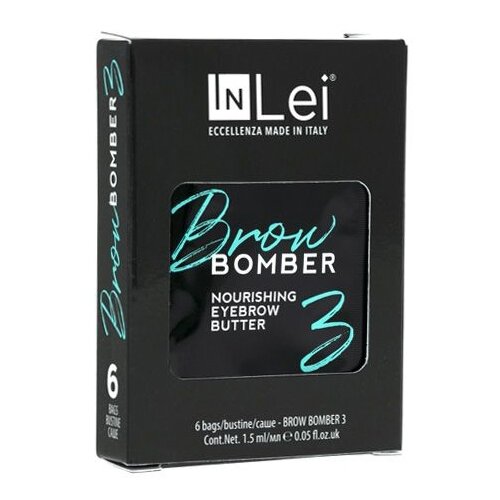 InLei Питательное масло для бровей Brow Bomber 3, упаковка 6 шт, 9 мл inlei brow bomber 1 2 3 состав 1 5 мл
