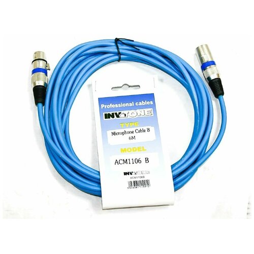 Invotone ACM1110/B микрофонный кабель XLR мама-XLR папа 10 м