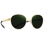 Титановые солнцезащитные очки GRESSO Bond - круглые / зеленые - изображение