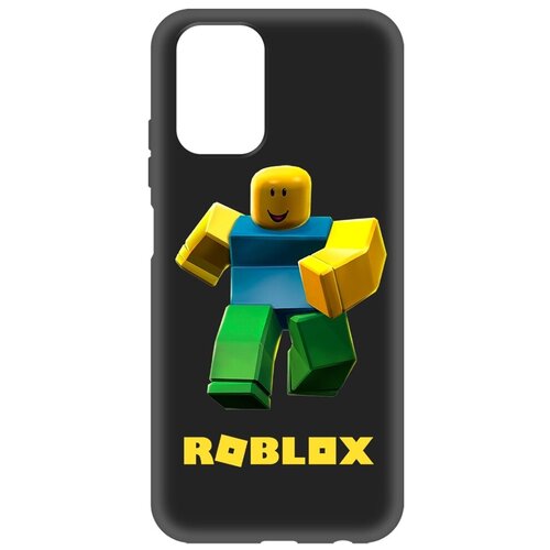 Чехол-накладка Krutoff Soft Case Roblox-Классический Нуб для Xiaomi Redmi Note 10/10s черный чехол накладка krutoff soft case minecraft гигант для xiaomi redmi note 10 10s черный