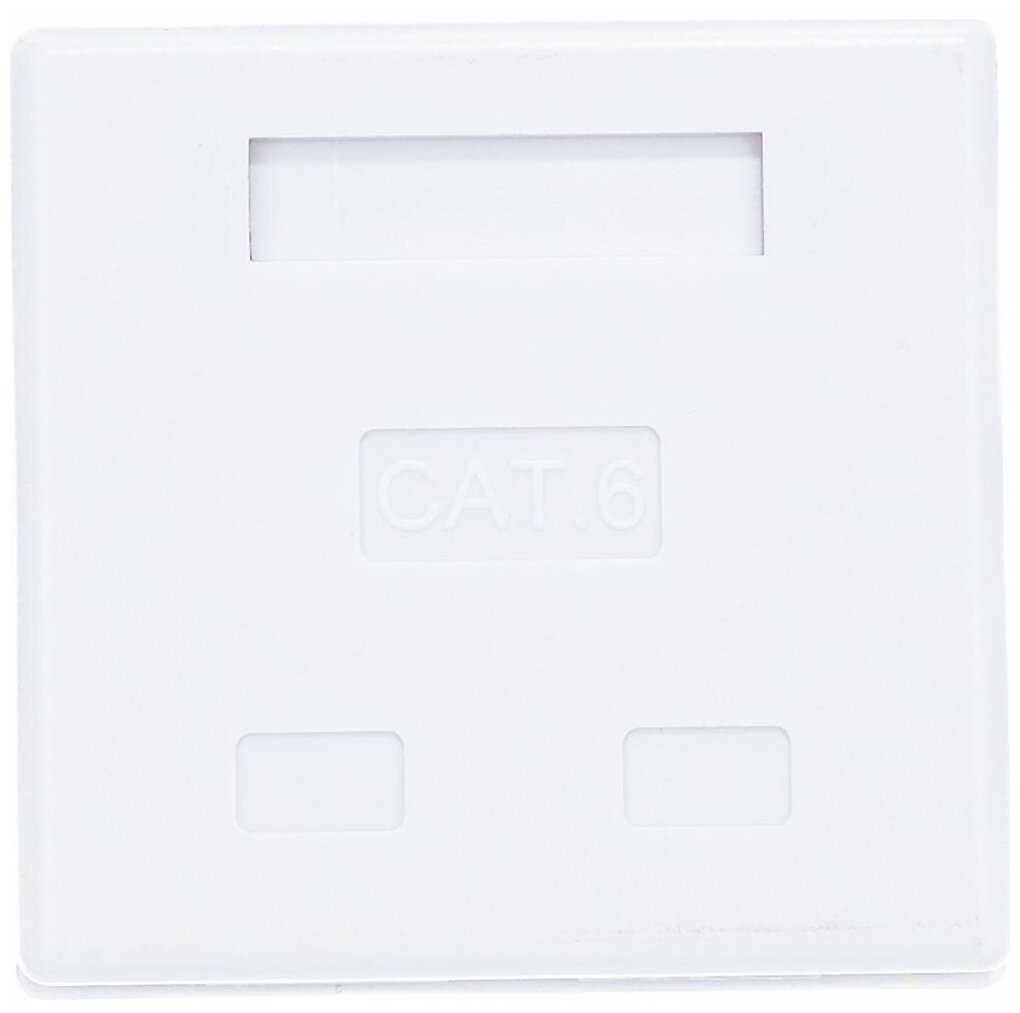 фото Компьютерная розетка 8P8C (RJ-45), UTP, Cat.6, 2 порта код 10-0310 SUPRLAN ( 1шт. )