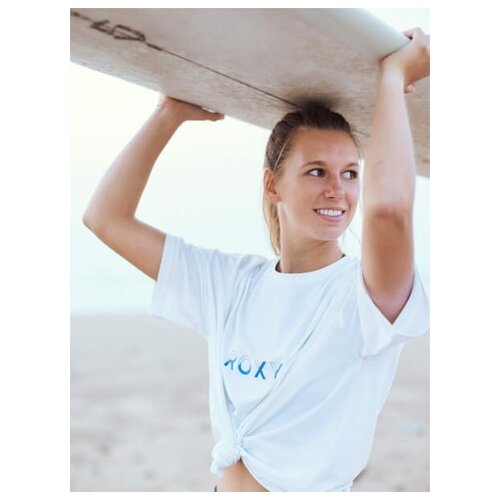 фото Спортивная футболка in your eyes, цвет белый, размер xs roxy