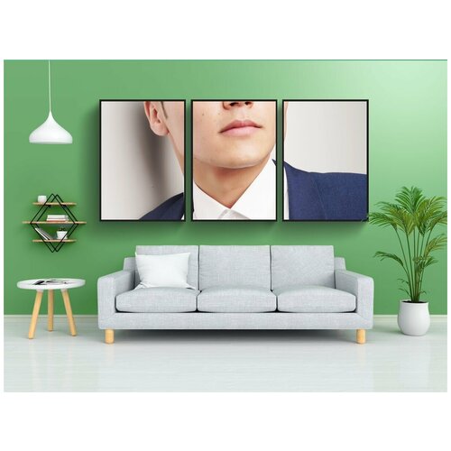 фото Набор модулных постеров для интерьера "модель, бизнесмен, корпоративный" 60x90 см. в тубусе, без рамки lotsprints