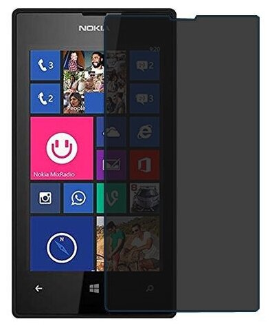 Nokia Lumia 525 защитный экран пленка гидрогель конфиденциальность (силикон) Одна штука