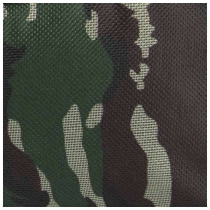 Сумка дорожная, 3 отдела на молниях, наружный карман, длинный ремень, цвет зелёный/камуфляж - фотография № 3