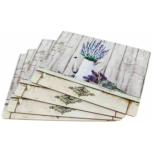 Boltze Набор плейсматов Lavender Mood: Blue 40*30 см, 4 шт 1018617