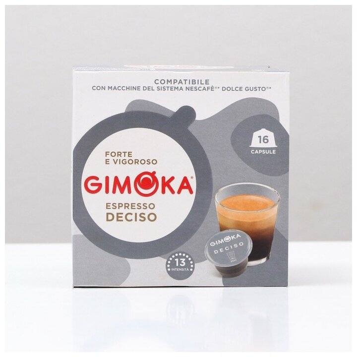 Кофе в капсулах Gimoka Espresso deciso, 16 капсул - фотография № 2
