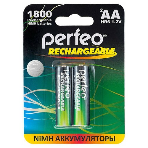 фото Аккумулятор perfeo aa1800mah/2шт