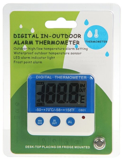 Термометр LTR-13, электронный, выносной датчик 90 см, белый - фотография № 7