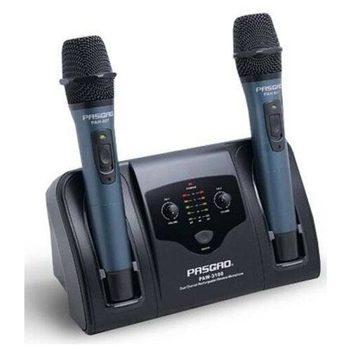 Pasgao PAW3100C/ PAH907C (677.4/670.6 МГц) двойная радиосистема с ручным динамическими микрофонами