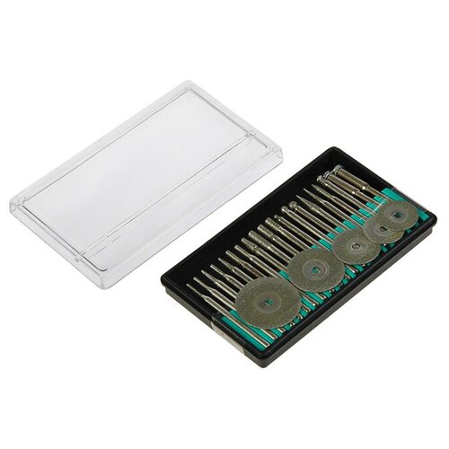 Набор шарошек и кругов отрезных FIT с алмазным напылением 25 шт 2502₽