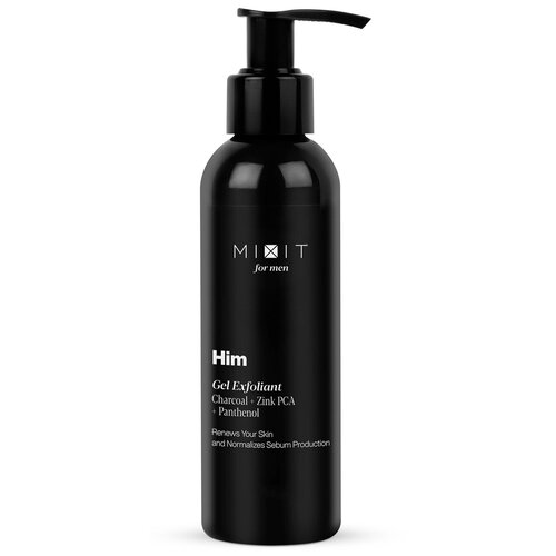 MIXIT Глубоко очищающий гель для умывания с углем, Him Gel Exfoliant, 150 мл