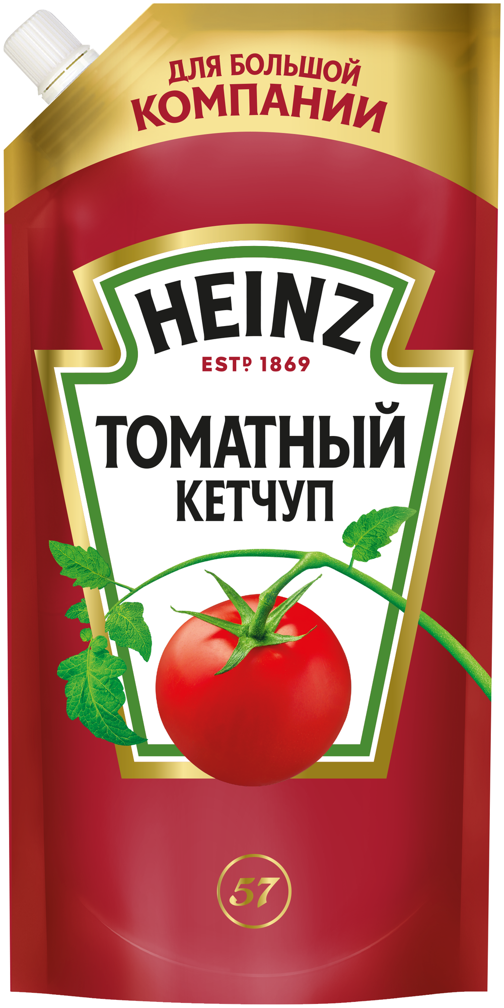 Кетчуп Heinz Томатный Дой-пак 550г