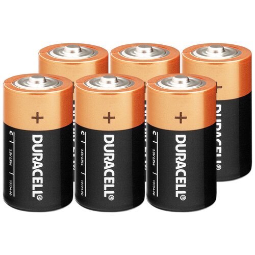 Батарейки алкалиновые Duracell (Дюрасел), тип C/LR14/ alkaline battery/ 6 шт. батарейка duracell lr14 mn1400 2шт