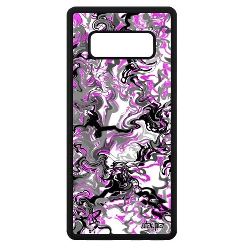 фото Яркий чехол на смартфон // galaxy note 8 // "мраморный фон" дизайн узор, utaupia, розовый