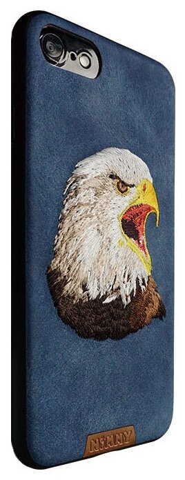 Чехол Nimmy Animal Denim для iPhone 7/8/SE 2 (Орёл) синий