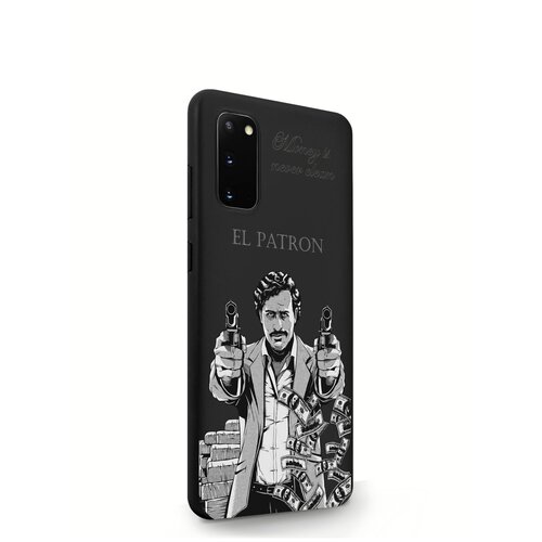 фото Черный силиконовый чехол musthavecase для samsung galaxy s20 el patron pablo escobar пабло эскобар для самсунг галакси с20 противоударный