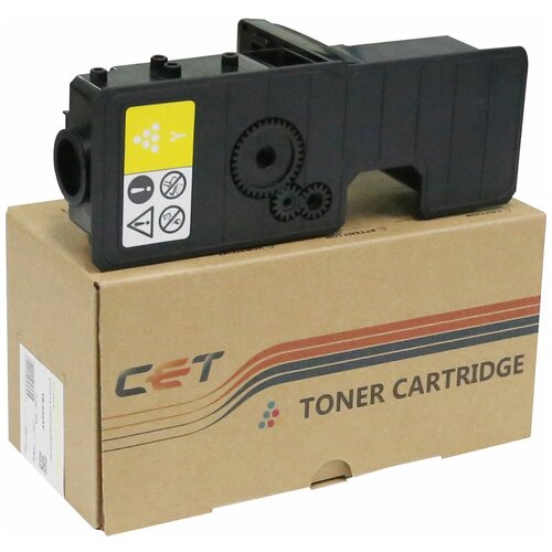 Тонер-картридж (PK208) TK-5240Y для KYOCERA ECOSYS P5026cdn/M5526cdn (CET) Yellow, 45г, 3000 стр, CET8996Y тонер картридж tk 5240y для kyocera ecosys p5026cdn p5026cdw m5526cdn m5526cdw совместимый жёлтый 3000 стр без чипа