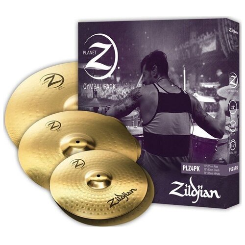 фото Набор тарелок для ударной установки zildjian zp4pk planet z 4 cymbal pack