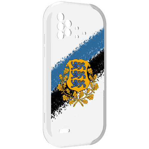 Чехол MyPads герб флаг эстонии-2 для UMIDIGI Bison X10 / X10 Pro задняя-панель-накладка-бампер чехол mypads dota 2 lina для umidigi bison x10 x10 pro задняя панель накладка бампер
