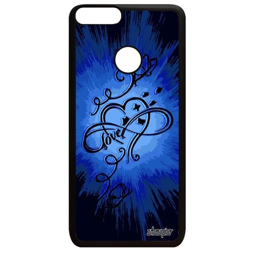 фото Противоударный чехол для телефона // huawei p smart 2018 // "бесконечность" чувства infinite, utaupia, синий