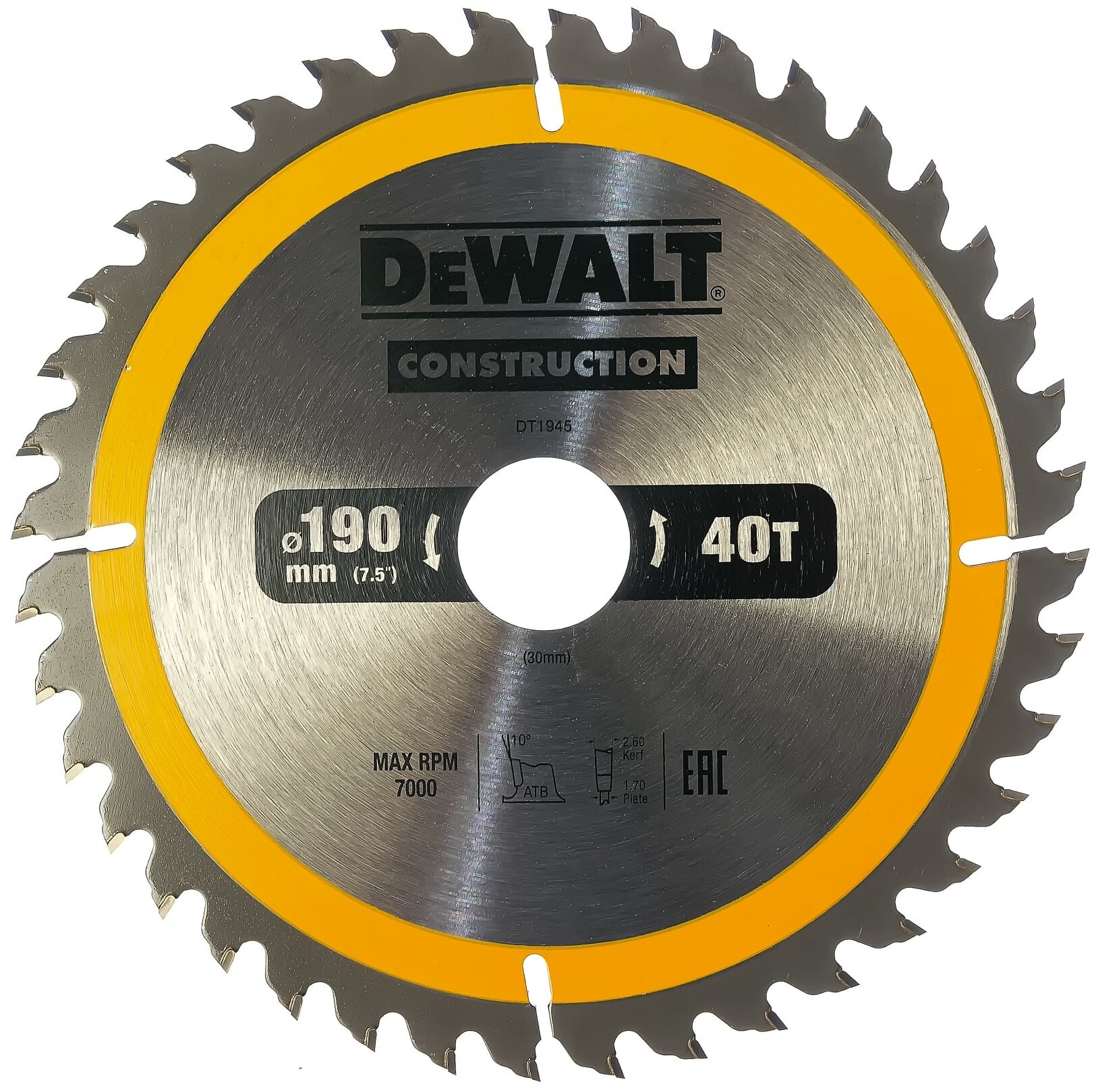 Пильный диск Dewalt - фото №1