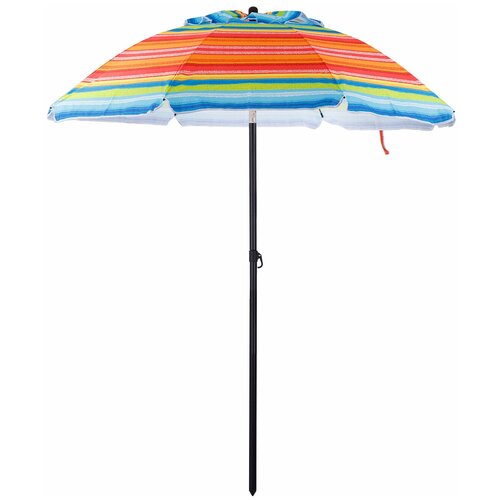 Пляжный зонт, 2 м, с клапаном, с наклоном, Премиум (мультиколор/принт 
