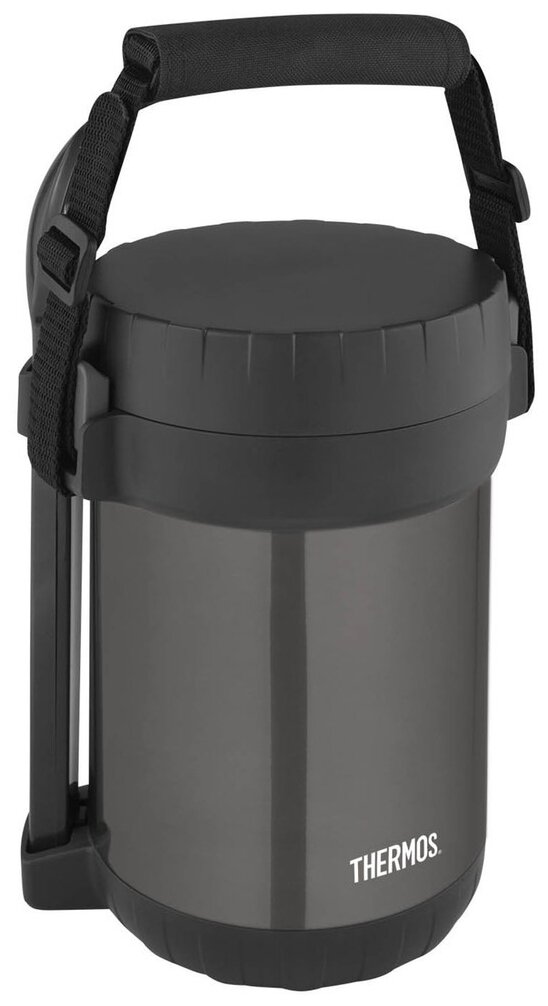 Термос для еды многофункциональный THERMOS JBG-1800 Food Jar (1,8 литра), чёрный - фотография № 2