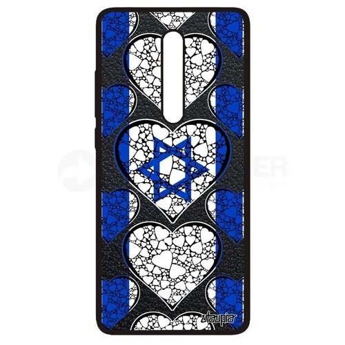 фото Защитный чехол на смартфон // xiaomi mi 9t pro // "флаг израиля с сердцем" страна стиль, utaupia, цветной