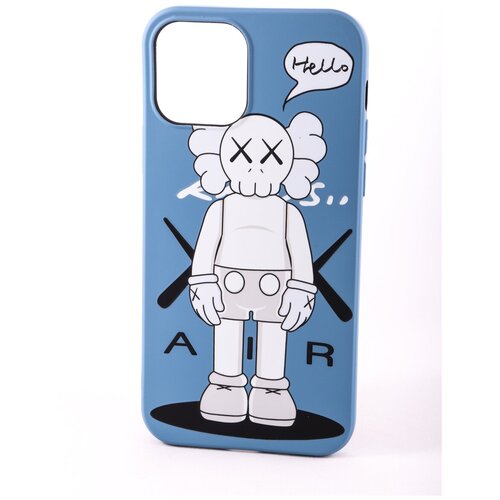 фото Чехол iphone 12 mini 5.4" luxo kaws серо-синий