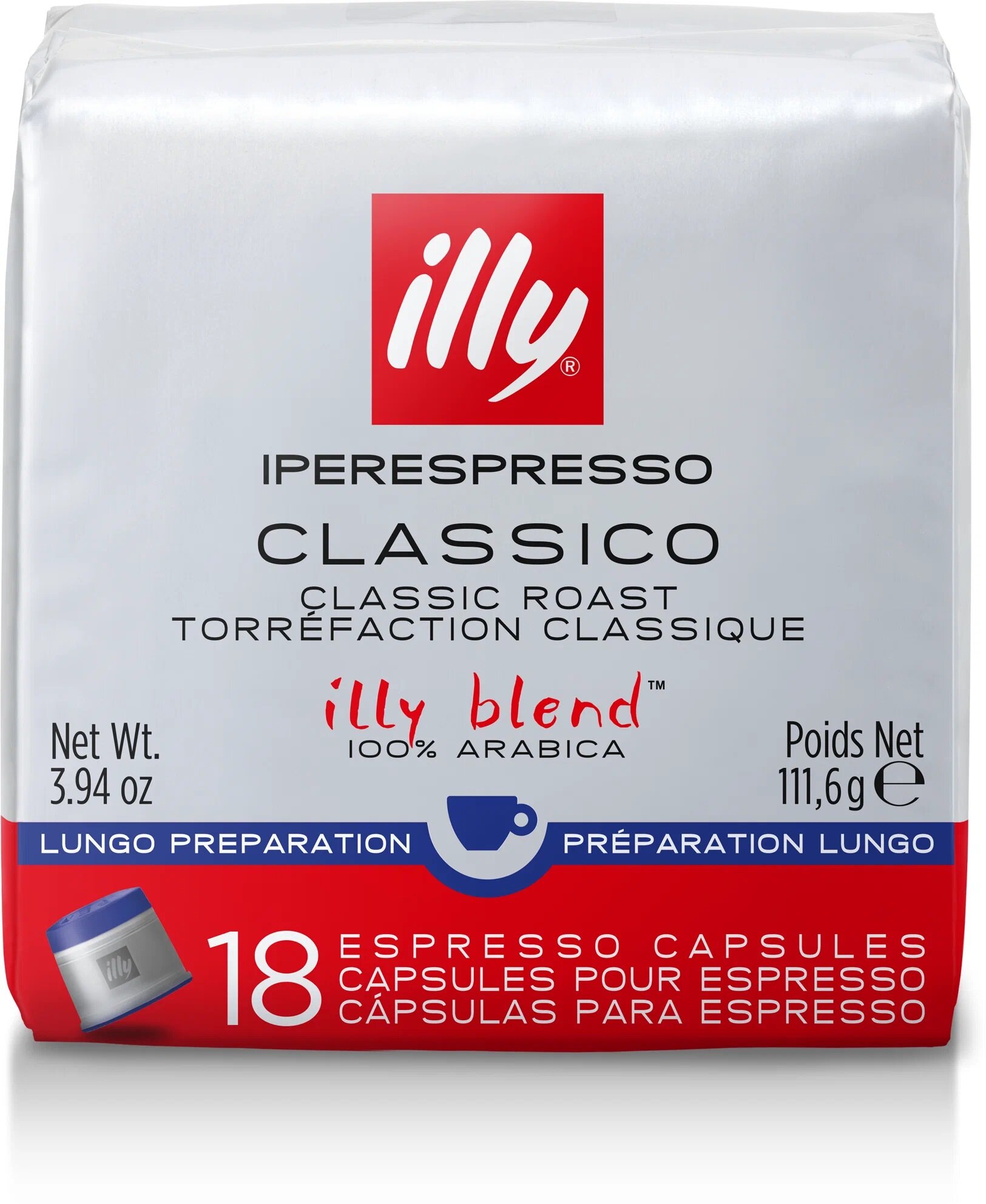 Кофе illy в капсулах iperEspresso (ipso), средней обжарки, lungo, 18 капс - фотография № 1